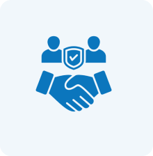 Trust and collaboration graphic