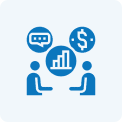 Conversation about money and statistics